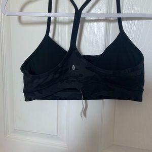 Lululemon flow y nulu sports bra, grey camo